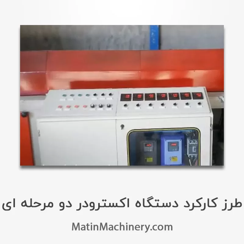 طرز کارکرد دستگاه اکسترودر دو مرحله ای